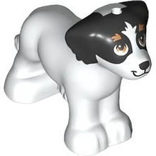 Part 3168pb02 - Dog, Friends, Shaggy Fur, Ears, and Tail with Black Ears and Nose, Stripe on Forehead, Medium Nougat Eyes and Eyebrows Pattern (Daisy)