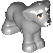 Part 3168pb04 - Dog, Friends, Shaggy Fur, Ears, and Tail with Black Nose and Eyelids, White Muzzle and Eyebrows and Medium Nougat Eyes Pattern