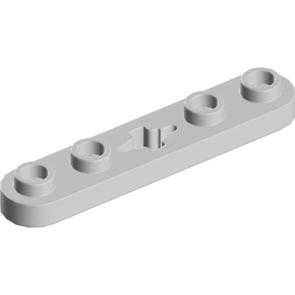 Teil 32124 - Technik, Platte 1 x 5 mit glatten Enden, 4 Bolzen und Mittelachsloch
