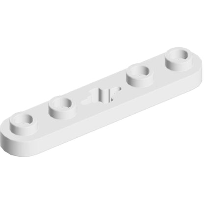 Part 32124 - Technic, Plate 1 x 5 with Smooth Ends, 4 Studs and Center Axle Hole