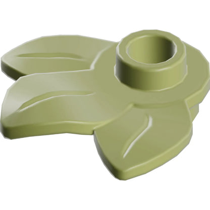 Part 32607 - Plant Plate, Round 1 x 1 with 3 Leaves
