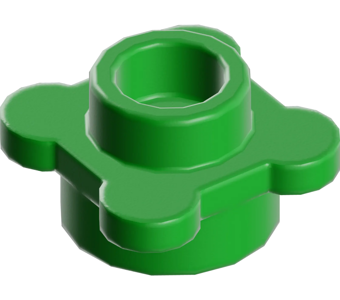 Part 33291 - Plate, Round 1 x 1 with Flower Edge (4 Knobs / Petals)