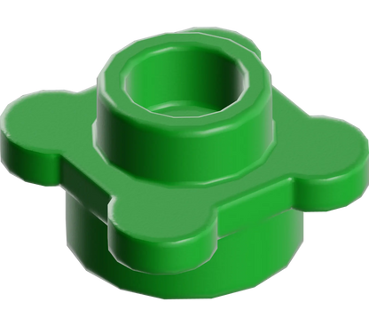 Part 33291 - Plate, Round 1 x 1 with Flower Edge (4 Knobs / Petals)