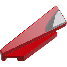 Part 3388pb03 - Wedge 5 x 1 x 1 1/3 with 4 x 1 Base Left with Silver and Dark Silver Shapes with Black Outline (Window Frame) Pattern