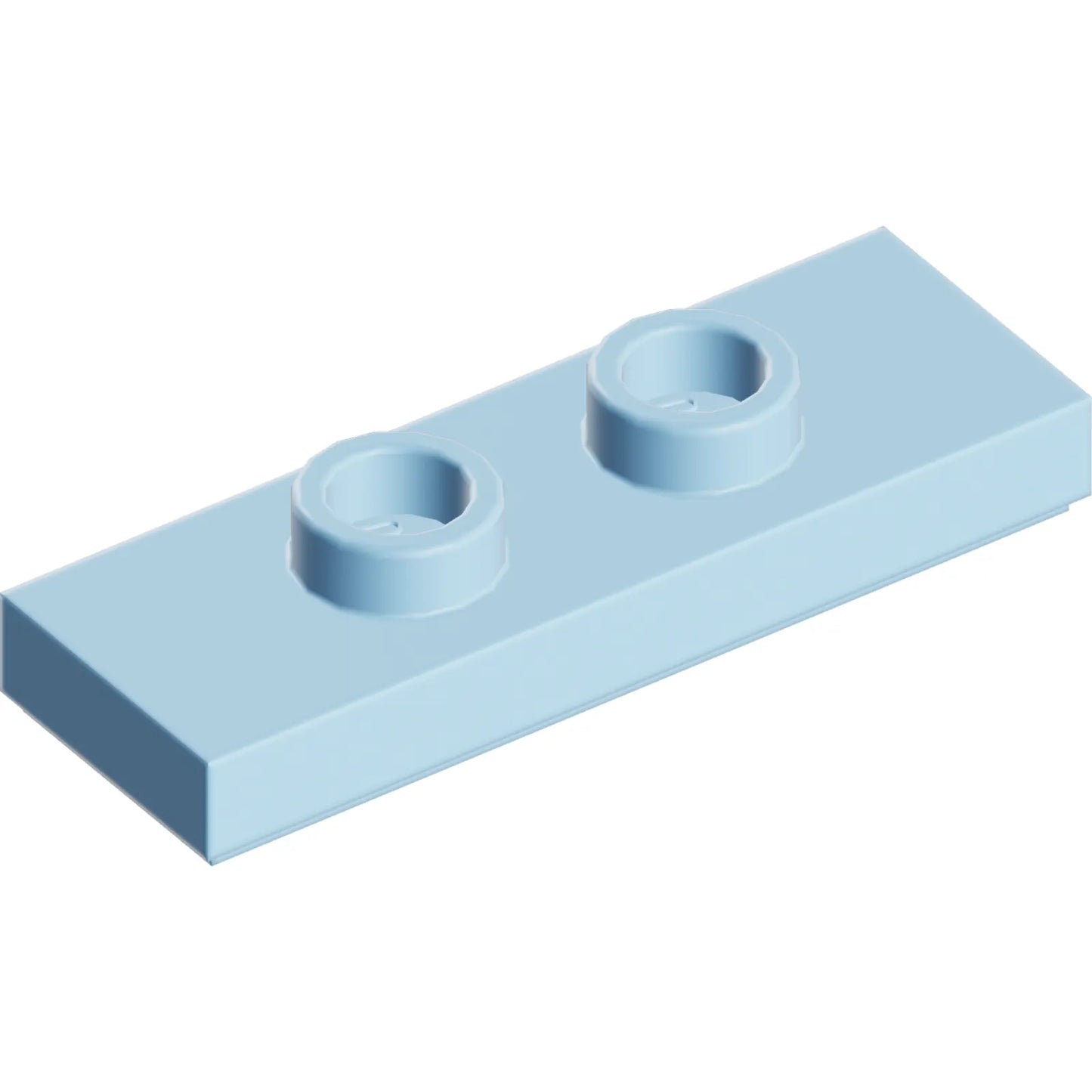 Part 34103 - Plate, Modified 1 x 3 with 2 Studs (Double Jumper)