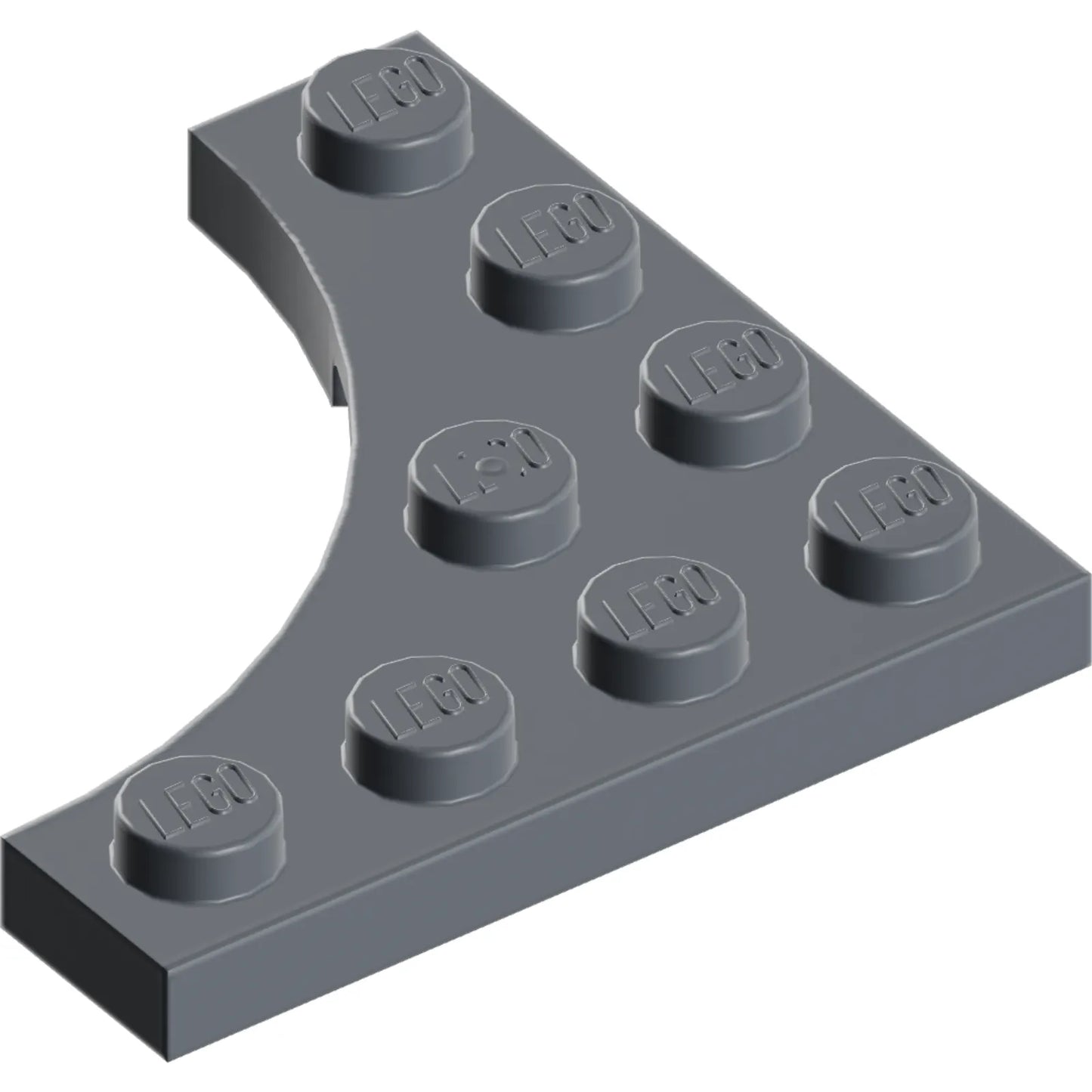 Part 35044 - Plate, Modified 4 x 4 with 3 x 3 Curved Cutout