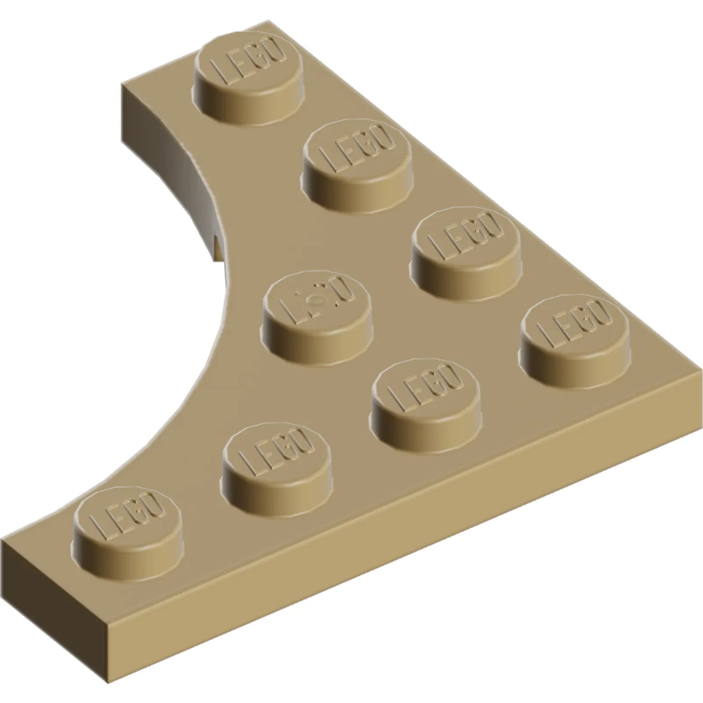 Part 35044 - Plate, Modified 4 x 4 with 3 x 3 Curved Cutout