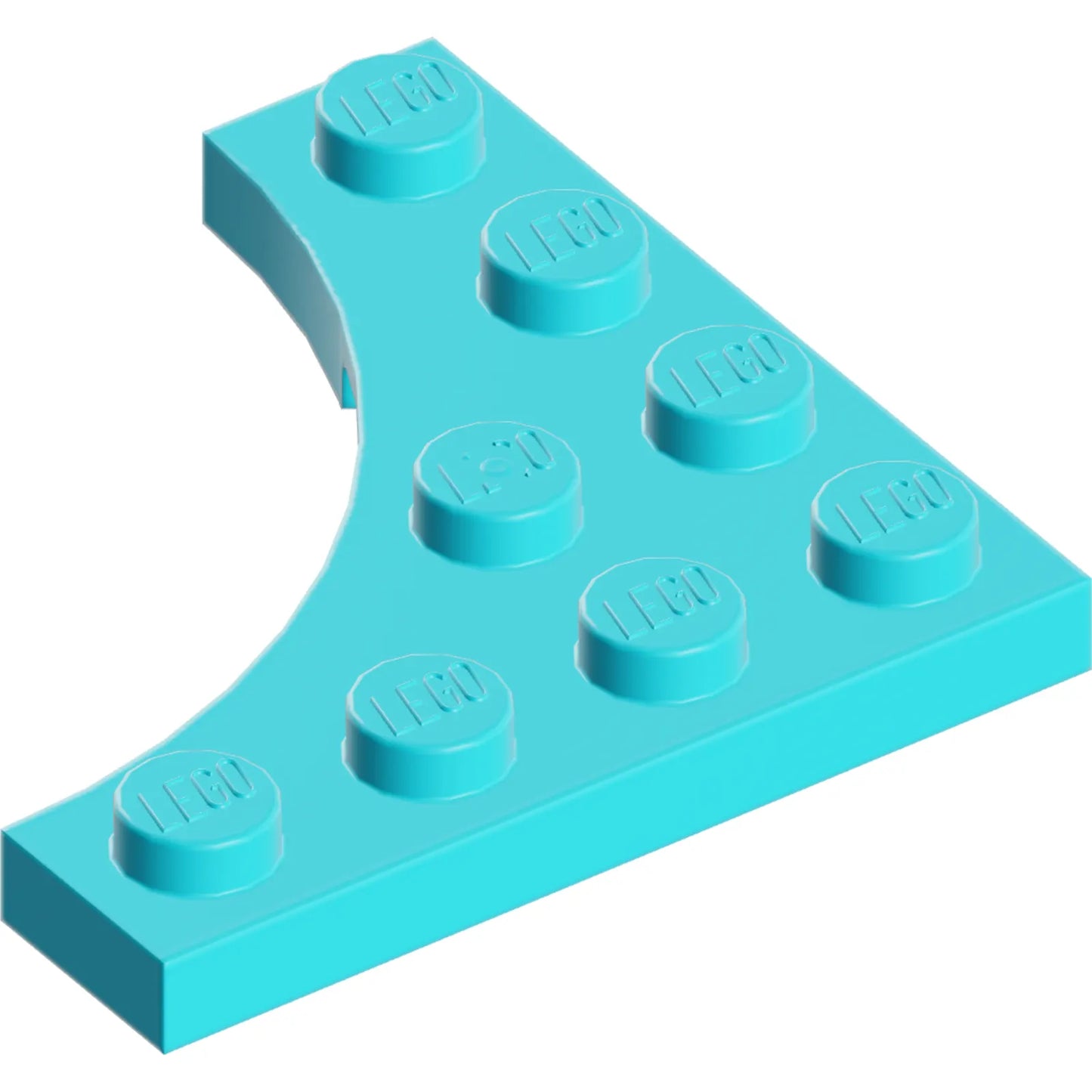 Part 35044 - Plate, Modified 4 x 4 with 3 x 3 Curved Cutout