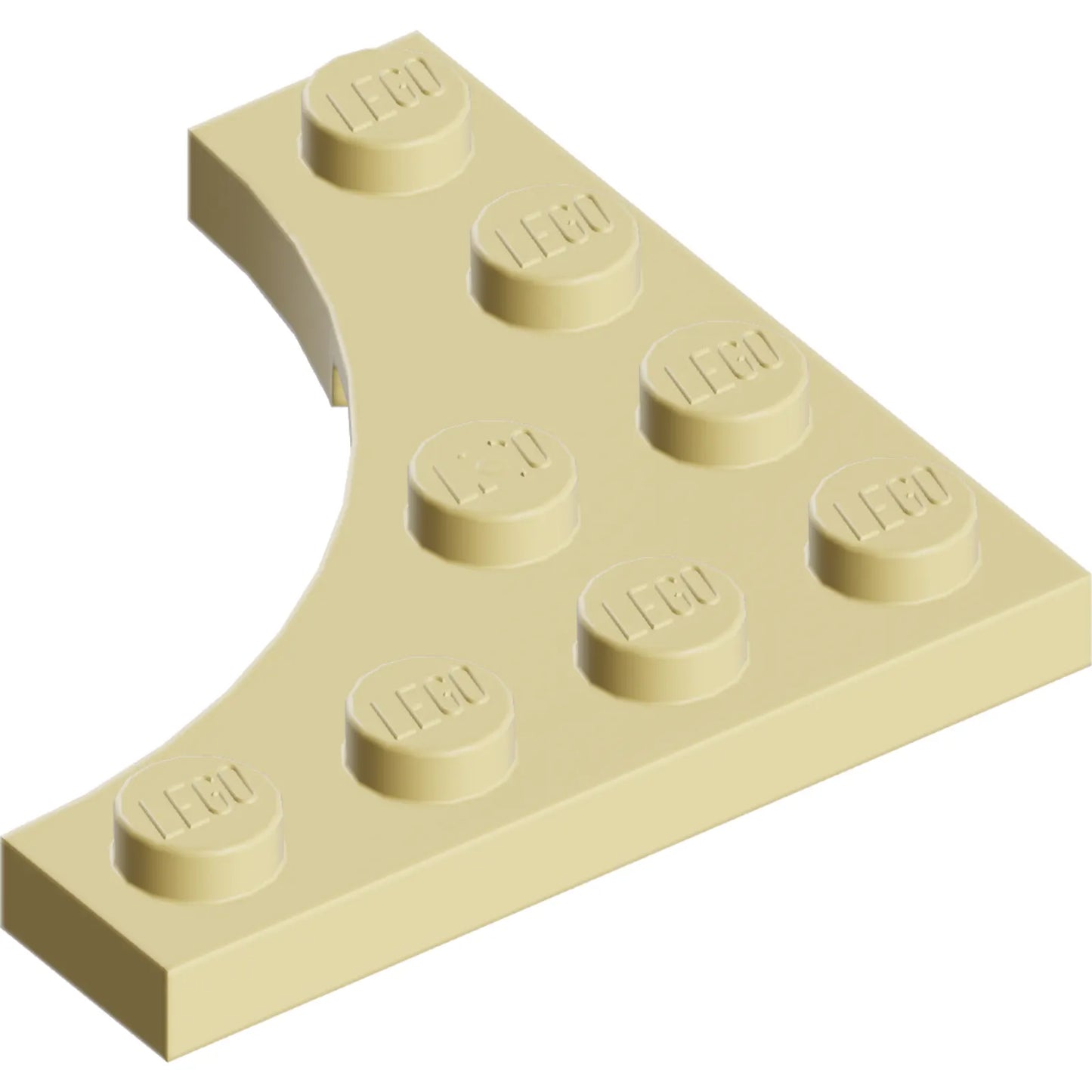 Part 35044 - Plate, Modified 4 x 4 with 3 x 3 Curved Cutout