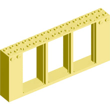 Part 35103 - Door, Frame 2 x 16 x 6 with 3 Openings and 2 Studs on Either Side on Front