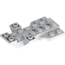 Part 3536 - Vehicle, Base 4 x 7 x 1 Triple Inverted Slope with Wedge Plate and 3 Axle Holes