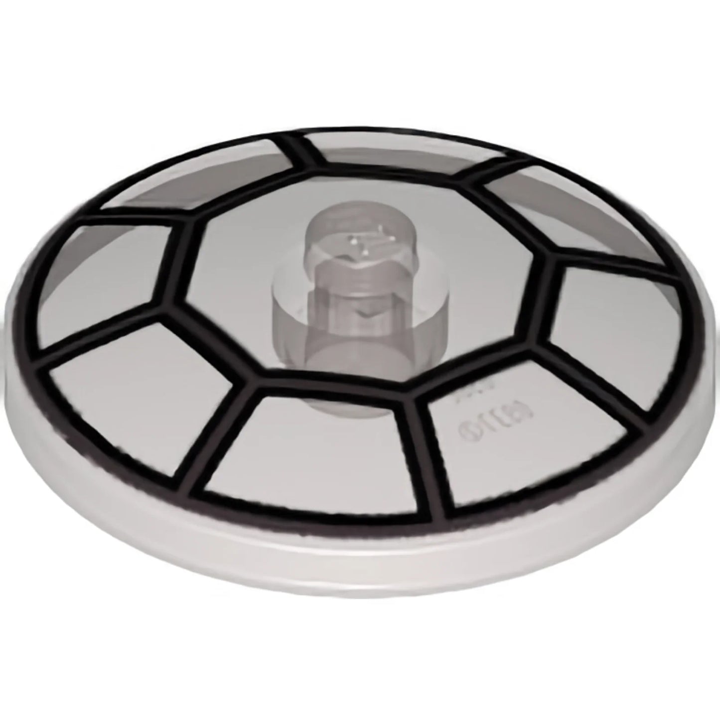 Part 35394pb001 - Dish 4 x 4 Inverted (Radar) with Open Stud with Radial Jedi Starfighter / TIE Cockpit Pattern