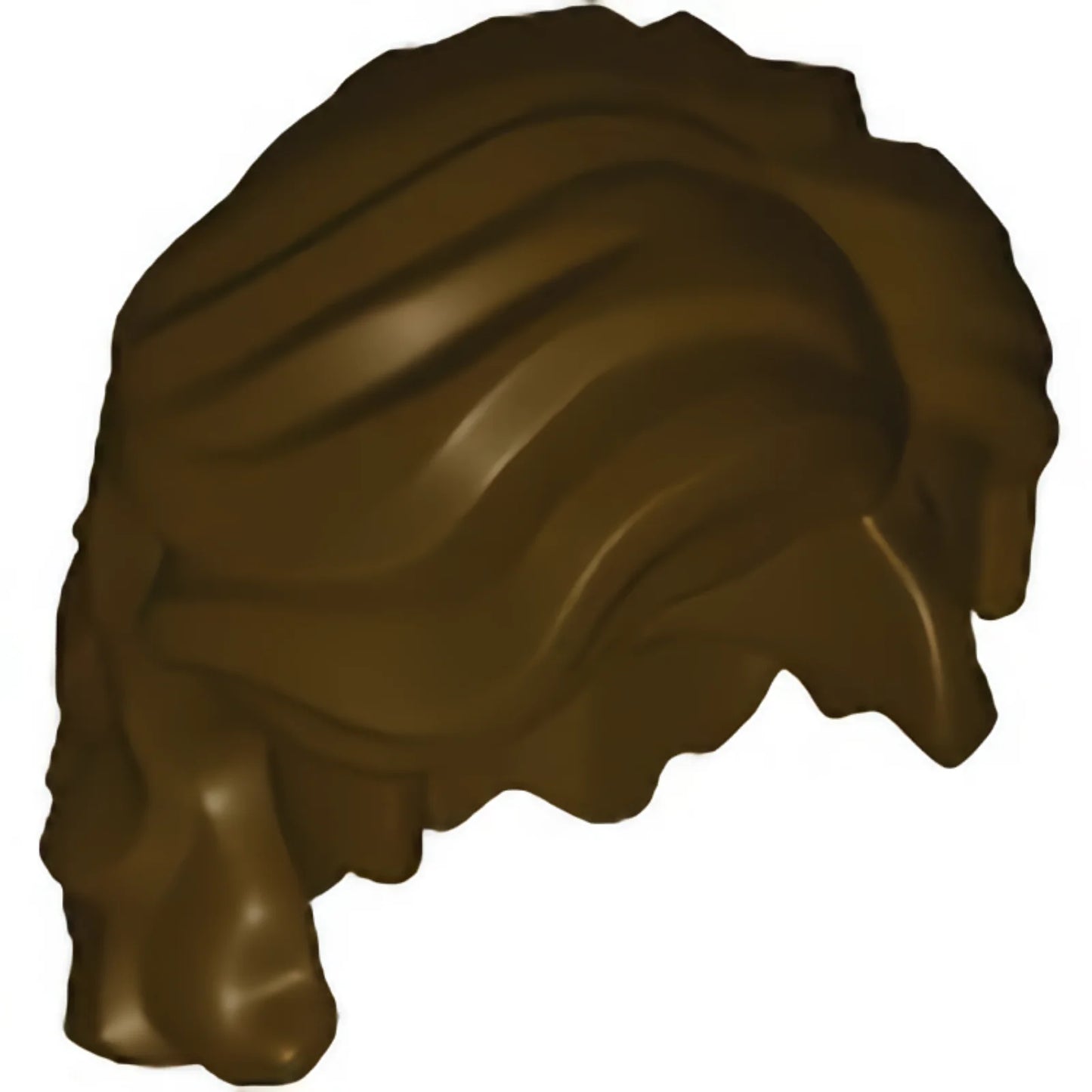 Part 35494 - Minifigure, Hair Mid-Length Wavy with Center Part and Sidelocks
