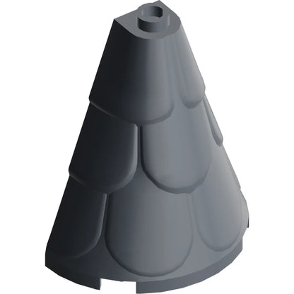 Part 35563 - Tower Roof 2 x 4 x 4 Half Cone Shaped with Roof Tiles