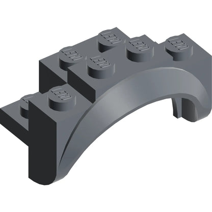Part 35789 - Vehicle, Mudguard 4 x 2 1/2 x 2 with Arch Round, Solid Studs, and Rounded Legs