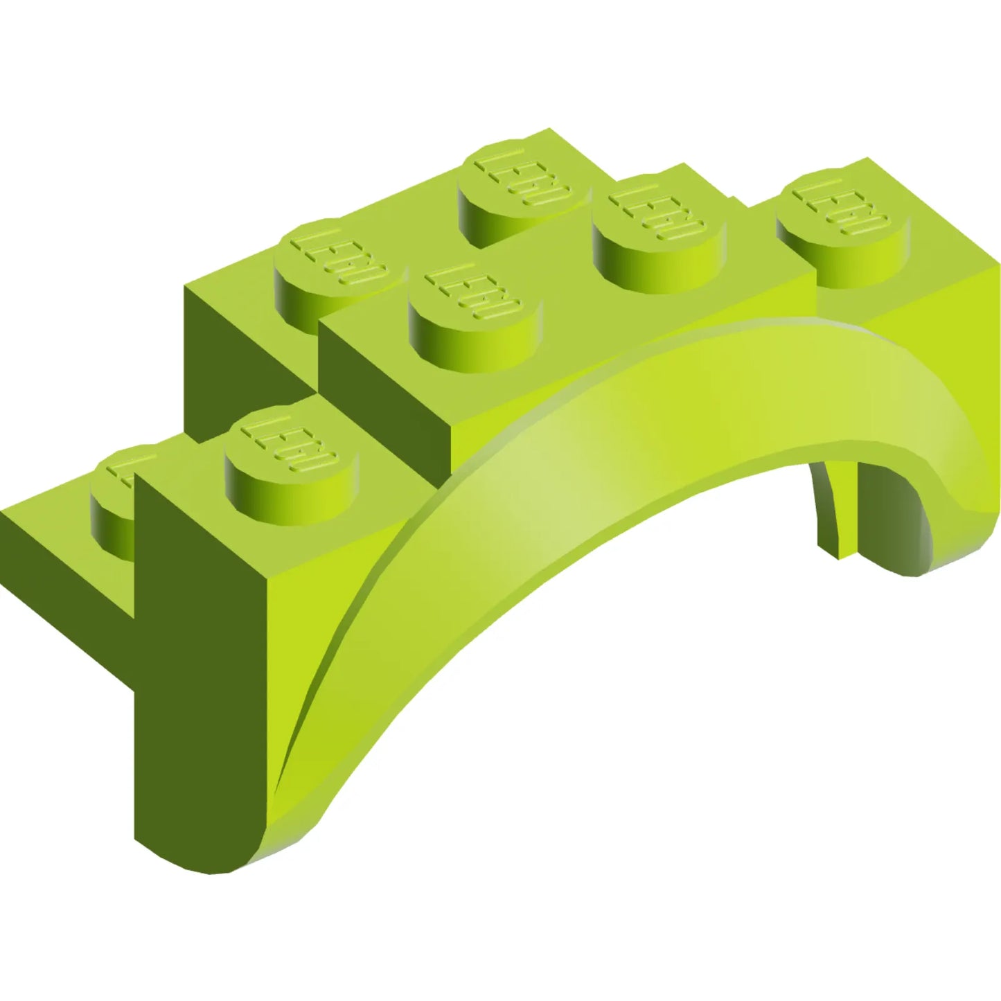 Part 35789 - Vehicle, Mudguard 4 x 2 1/2 x 2 with Arch Round, Solid Studs, and Rounded Legs