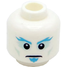 Part 3626cpb2562 - Minifigure, Head Blue Eyebrows and Goatee Pattern - Hollow Stud (BAM)