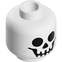 Part 3626pb0001 - Minifigure, Head with Black Standard Skull Pattern