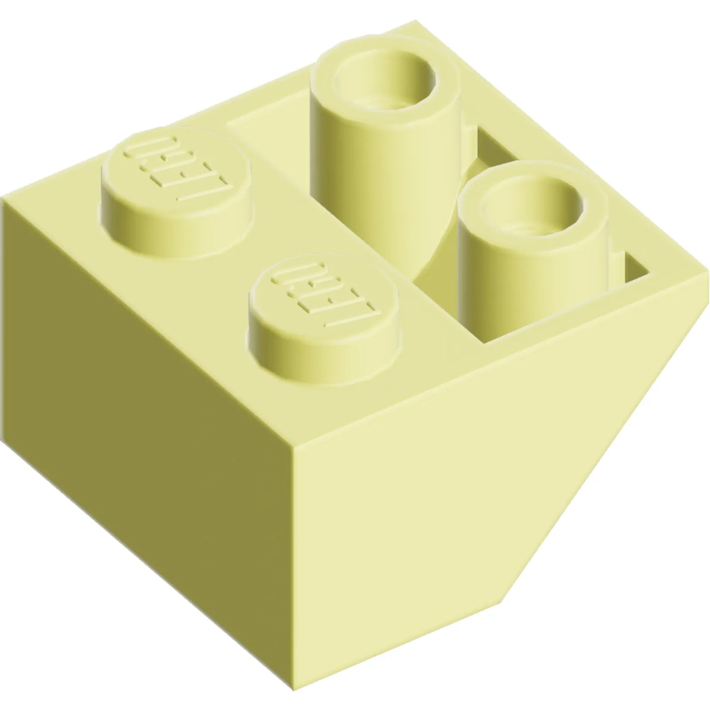 Part 3660 - Slope, Inverted 45 2 x 2 with Flat Bottom Pin