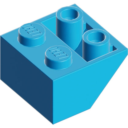 Part 3660 - Slope, Inverted 45 2 x 2 with Flat Bottom Pin