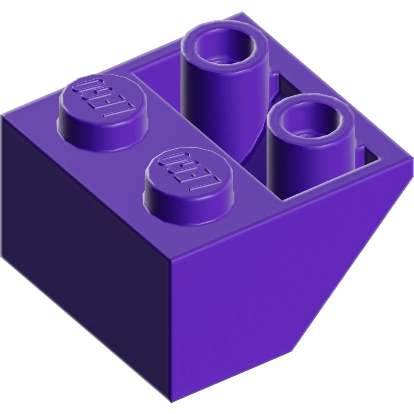 Part 3660 - Slope, Inverted 45 2 x 2 with Flat Bottom Pin