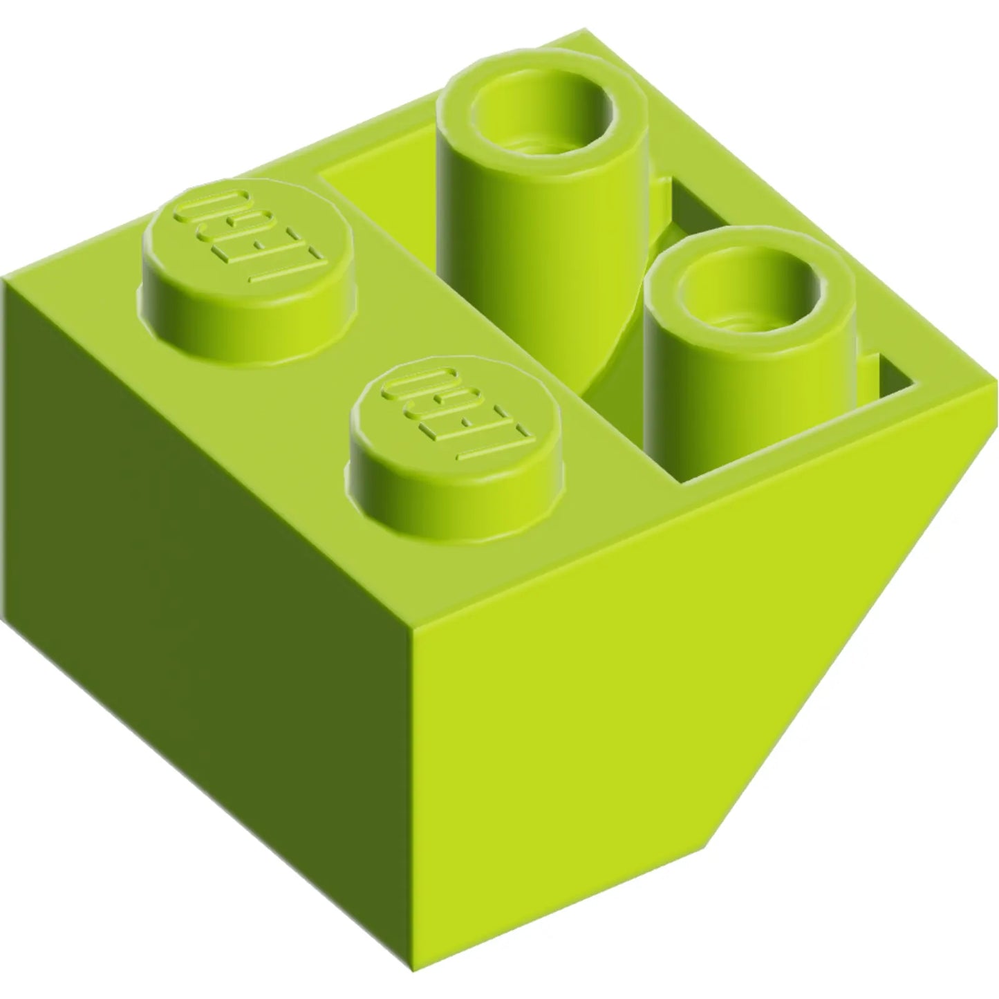 Part 3660 - Slope, Inverted 45 2 x 2 with Flat Bottom Pin