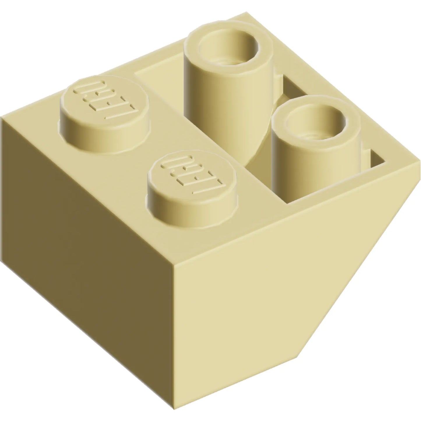 Part 3660 - Slope, Inverted 45 2 x 2 with Flat Bottom Pin