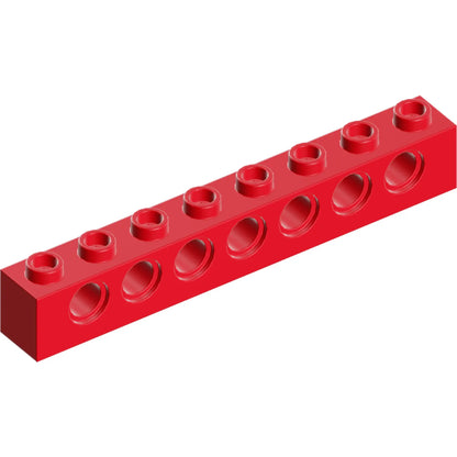 Part 3702 - Technic, Brick 1 x 8 with Holes