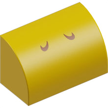 Part 37352pb002 - Slope, Curved 1 x 2 with 2 Dark Orange Curved Lines Pattern (Super Mario Baby Yoshi / Koopa Troopa / Paratroopa / Yellow Yoshi Nostrils)
