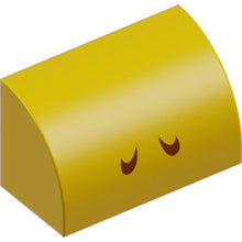 Part 37352pb015 - Slope, Curved 1 x 2 with 2 Medium Nougat Curved Lines Pattern (Super Mario Kamek / Toady Nostrils)