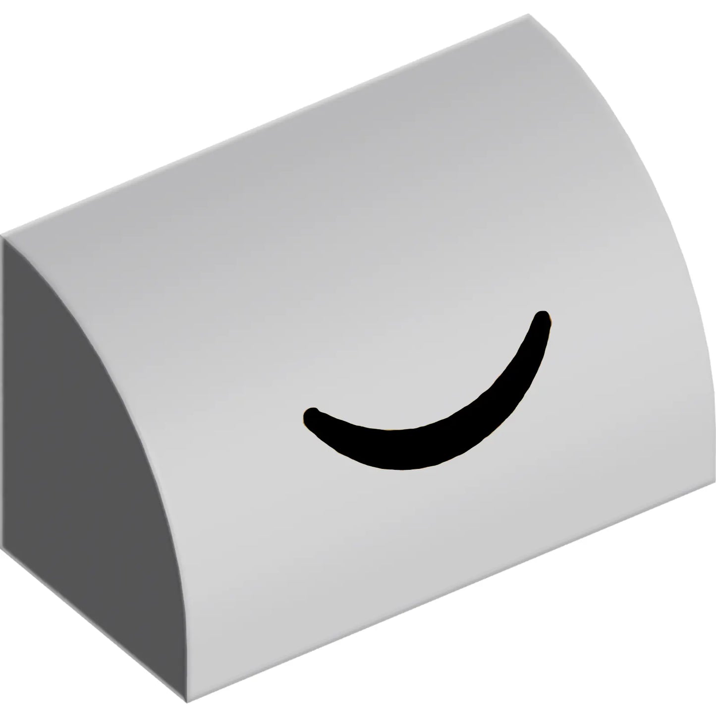Part 37352pb032 - Slope, Curved 1 x 2 with Black Closed Eye Curved Line Pattern
