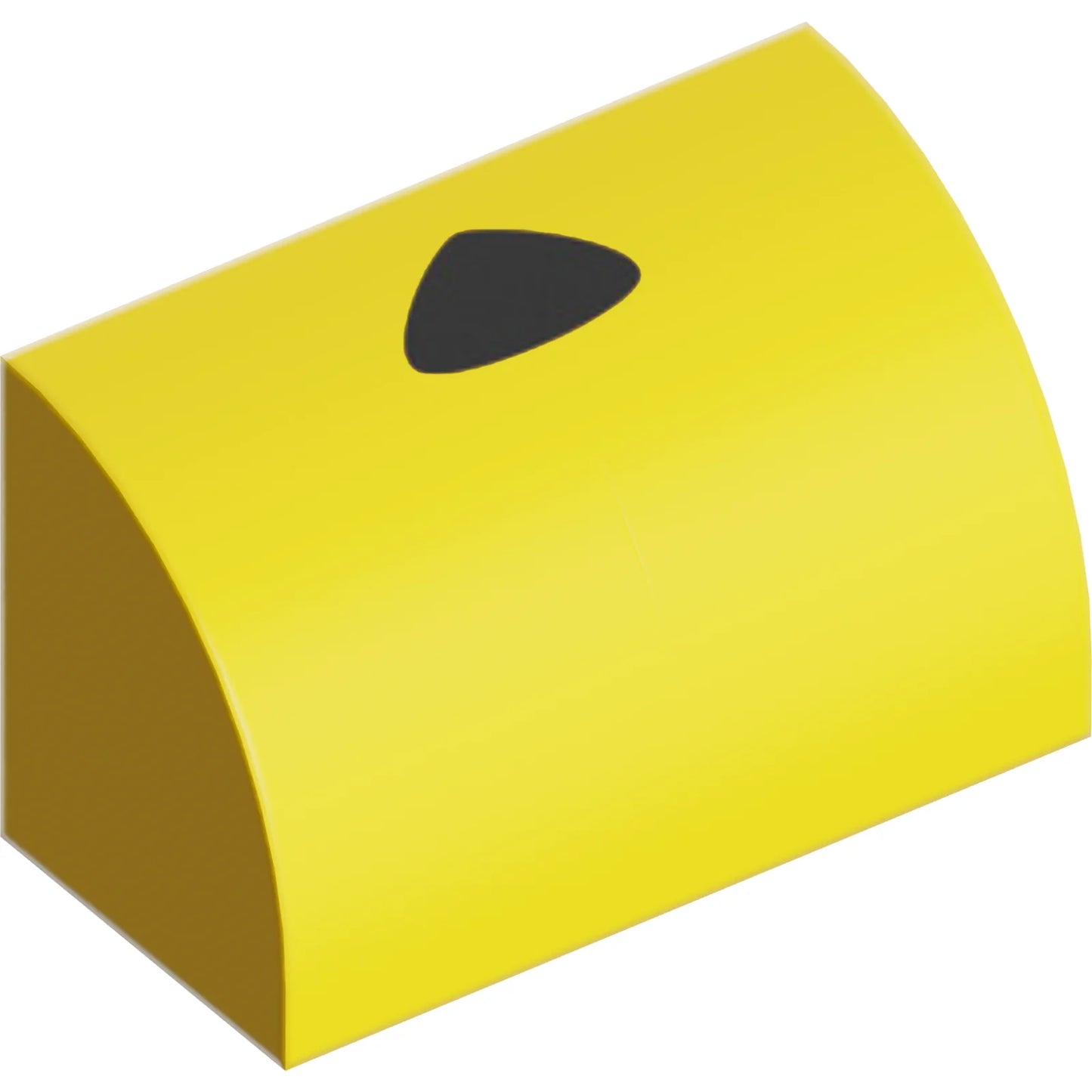 Part 37352pb054 - Slope, Curved 1 x 2 with Bottom Stud Holder with Black Triangle Pattern (Pokémon Pikachu Nose)