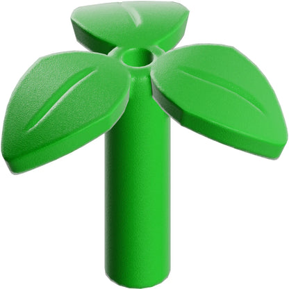Part 37695 - Plant Stem with Bar, 3 Leaves, and Small Pin Hole