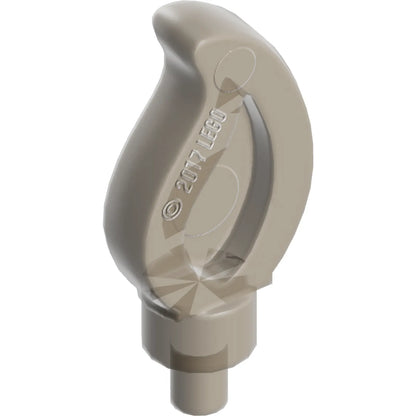 Part 37775 - Wave Rounded Straight Single with Small Pin End (Candle Flame)