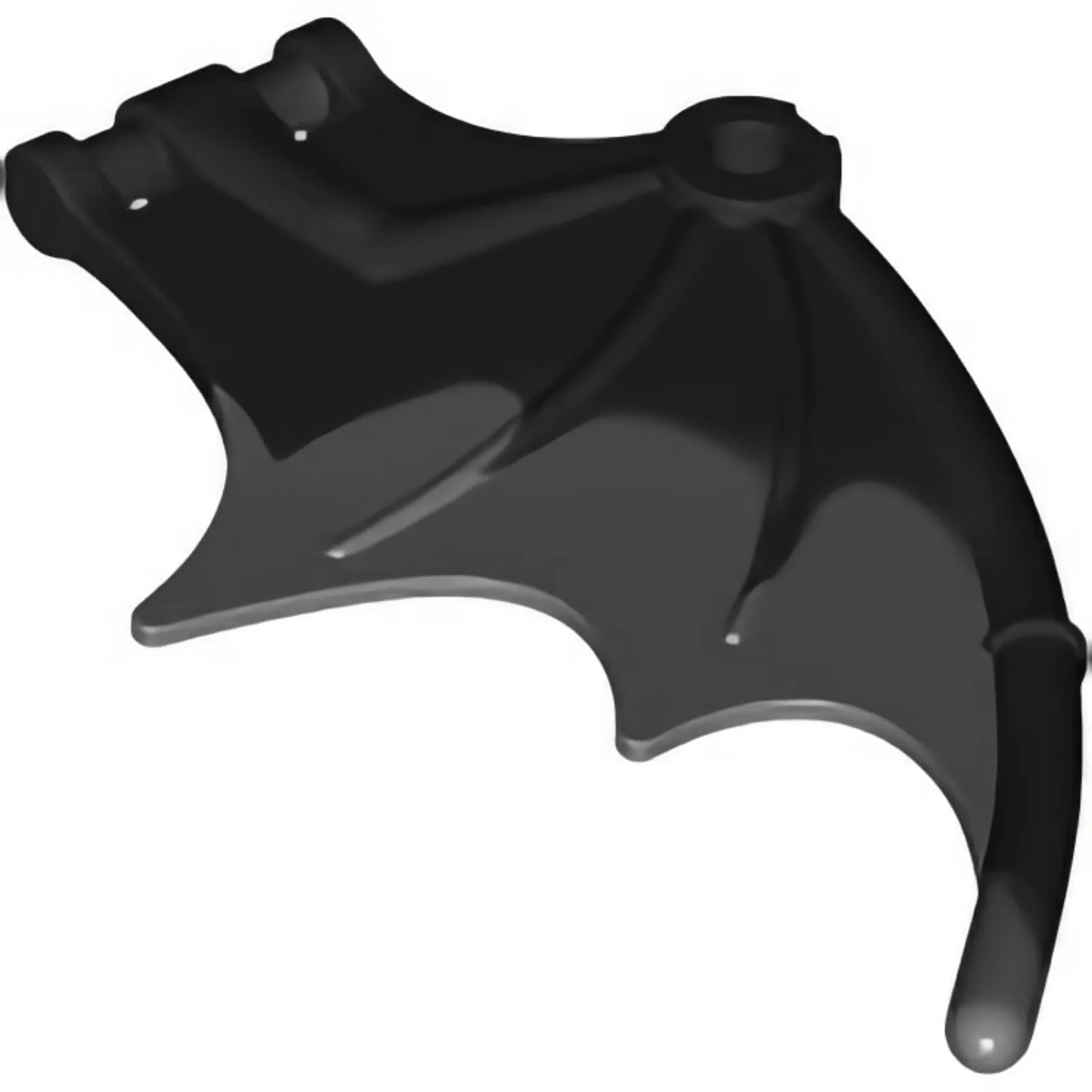 Part 38547pb02 - Dragon Wing 8 1/4 x 5 with Marbled Dark Bluish Gray Trailing Edge Pattern
