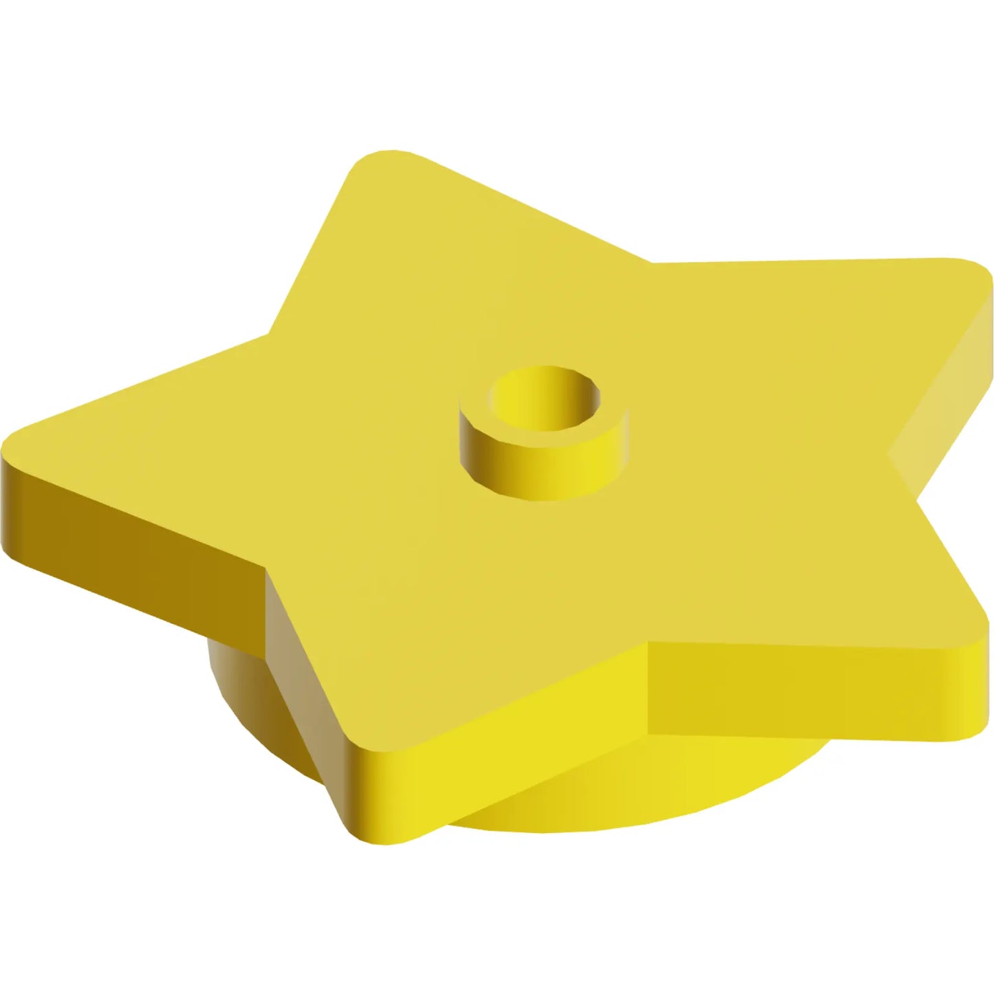 Part 39611 - Plate, Round 4 x 4 x 2/3 with Star and Open Stud