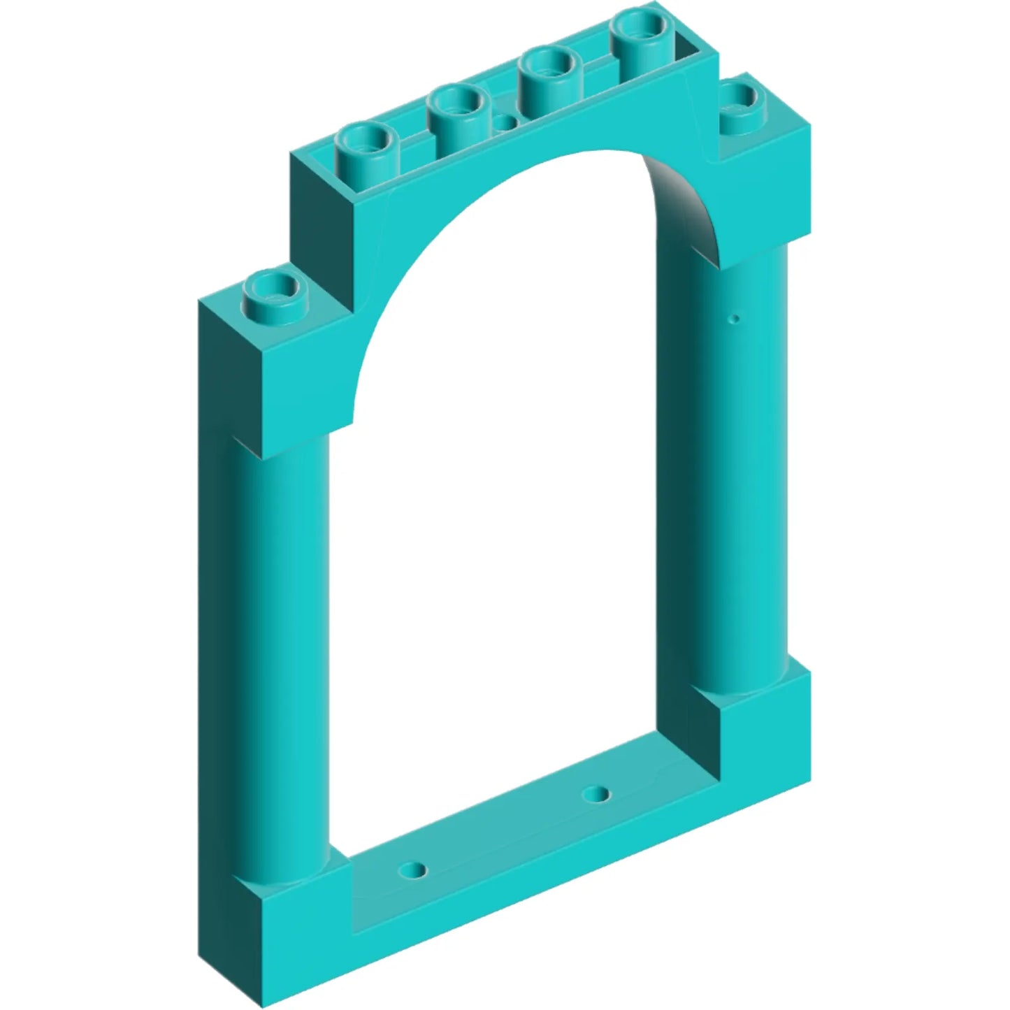 Part 40066 - Door, Frame 1 x 6 x 7 Arched with Notches and Rounded Pillars