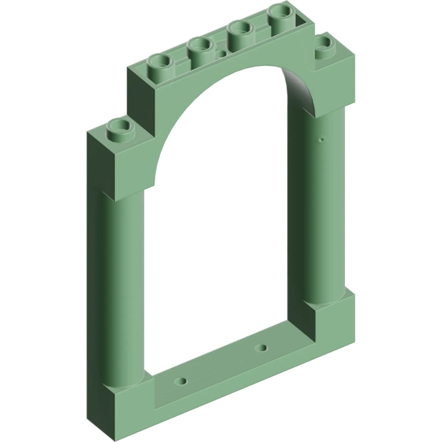 Part 40066 - Door, Frame 1 x 6 x 7 Arched with Notches and Rounded Pillars