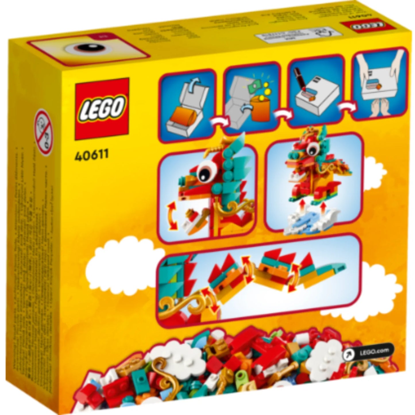 LEGO® Year of the Dragon 40611 Building Toy Set; Gift Idea for Ages 8+ (213 Pieces)