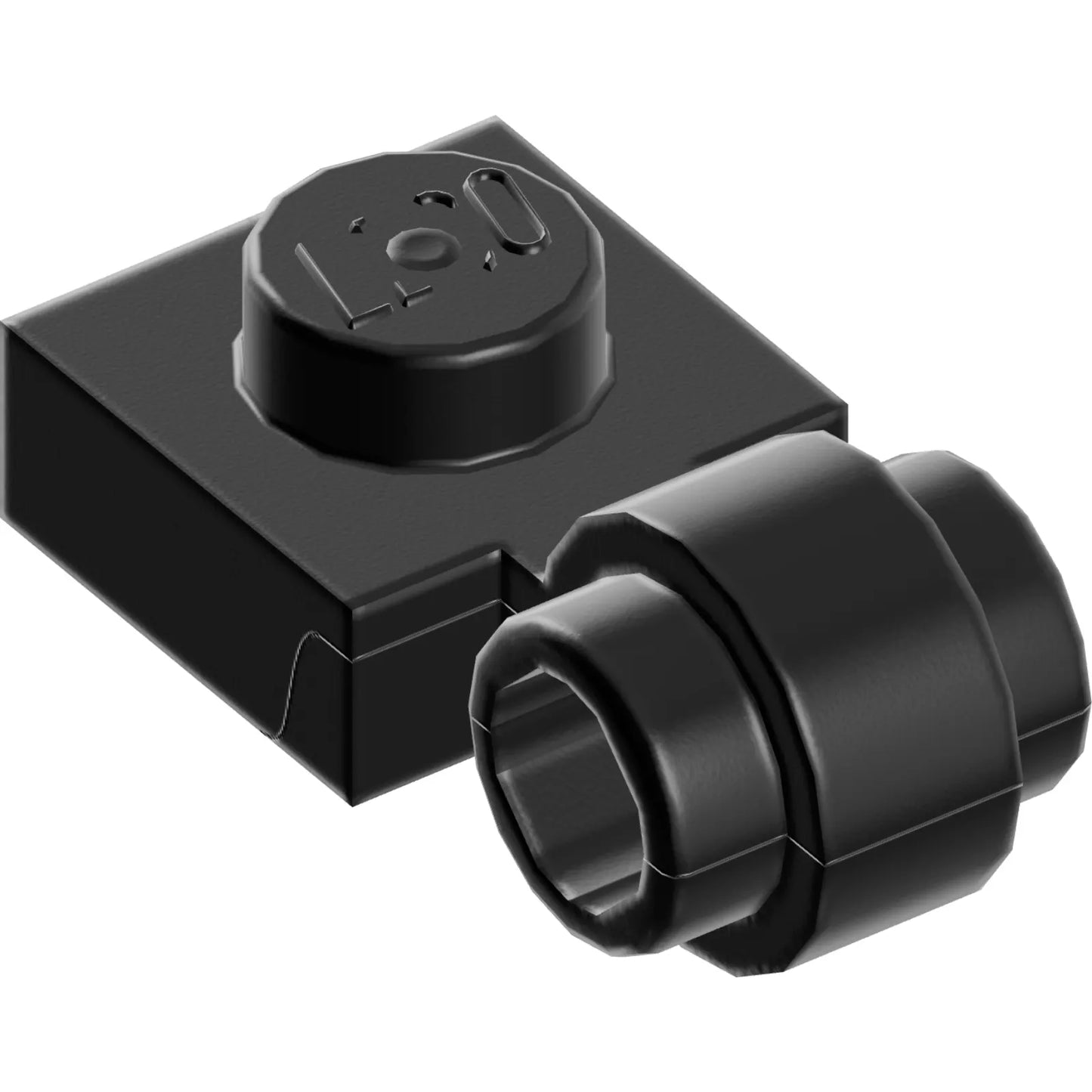 Part 4081b - Plate, Modified 1 x 1 with Light Attachment - Thick Ring