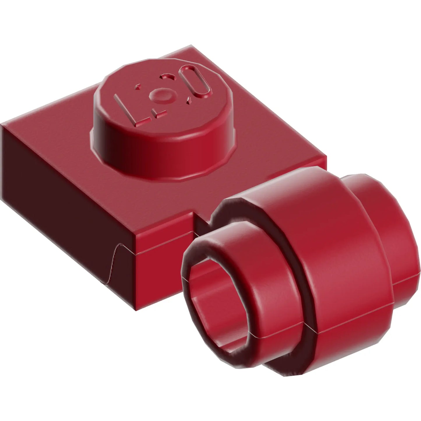 Part 4081b - Plate, Modified 1 x 1 with Light Attachment - Thick Ring
