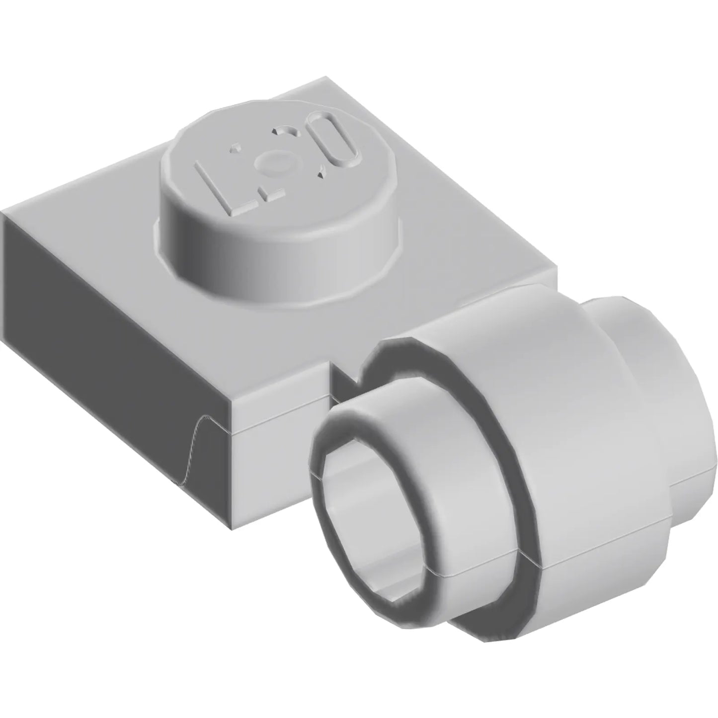 Part 4081b - Plate, Modified 1 x 1 with Light Attachment - Thick Ring