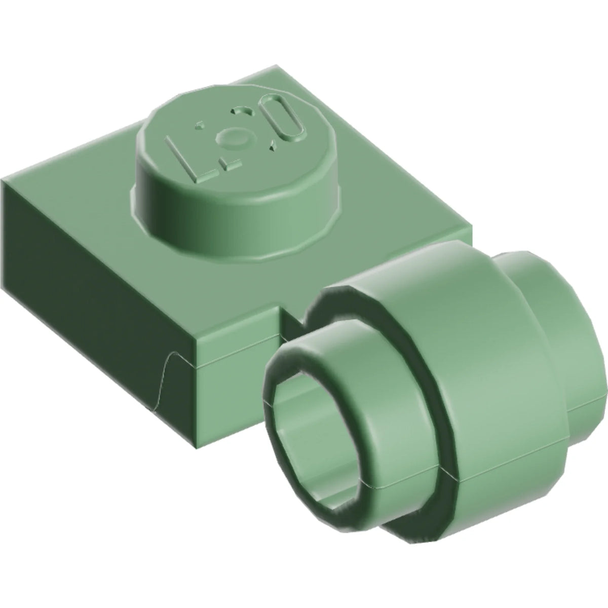 Teil 4081b - Platte, modifiziert 1 x 1 mit Lichtaufsatz - dicker Ring