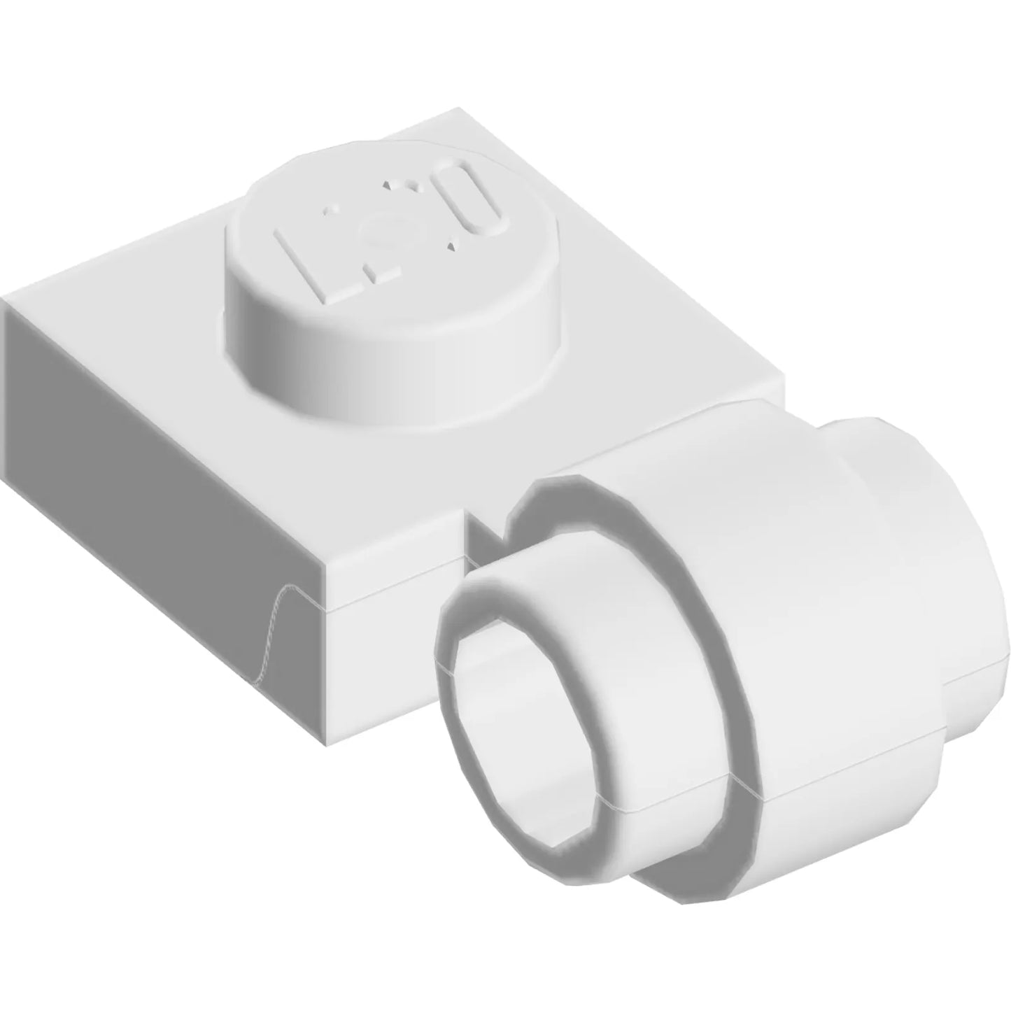 Part 4081b - Plate, Modified 1 x 1 with Light Attachment - Thick Ring