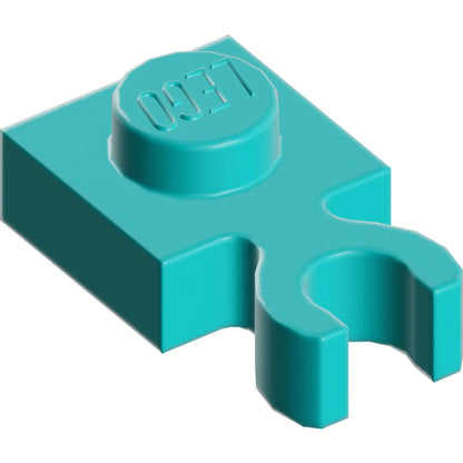 Part 4085d - Plate, Modified 1 x 1 with Open O Clip Thick (Vertical Grip)