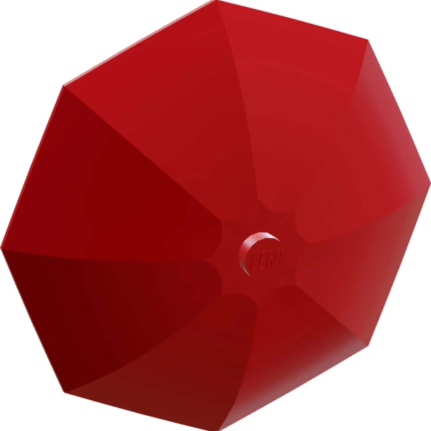 Part 4094 - Minifigure, Utensil Umbrella Top with No Bottom Flaps, 6 x 6 with Top Stud