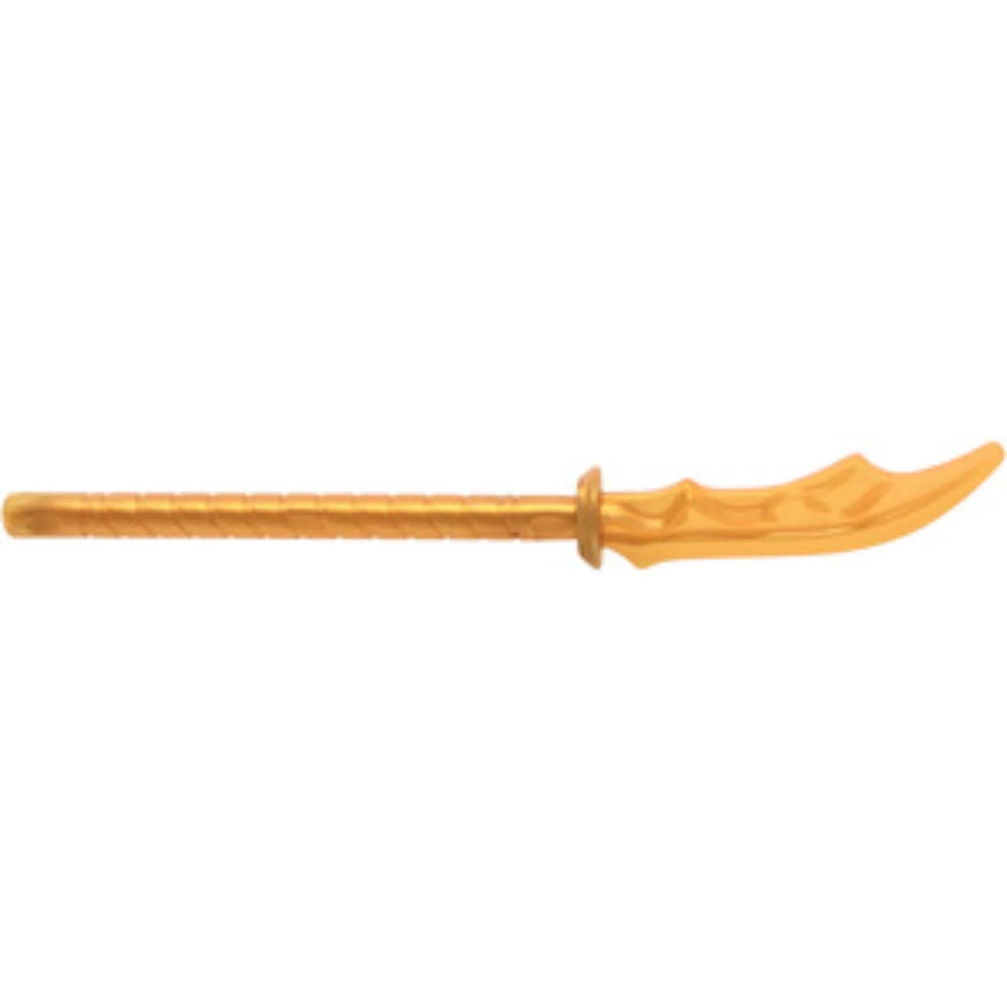 Part 41159pb02 - Minifigure, Weapon Naginata with Marbled Trans-Orange Pattern