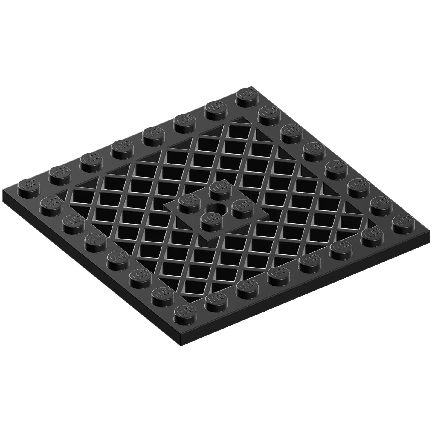 Part 4151b - Plate, Modified 8 x 8 with Grille and Hole in Center