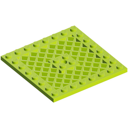 Part 4151b - Plate, Modified 8 x 8 with Grille and Hole in Center
