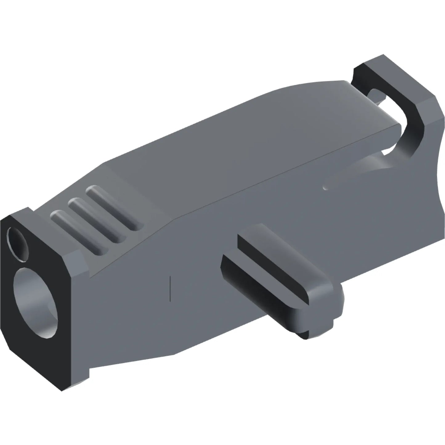Part 41812 - Projectile Launcher, 4 x 2 x 1 with Bottom Axle (For 1 x 1 Round Tiles)